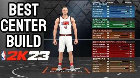 best 2k23 center build